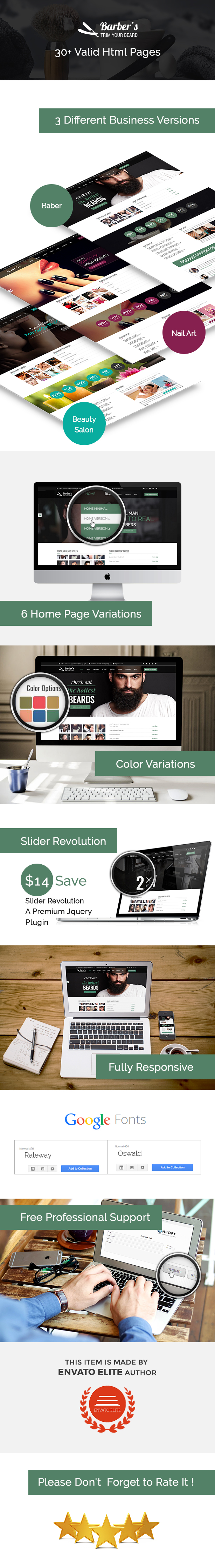 Barber - Html Template for Barbers and Hair Salon - 7