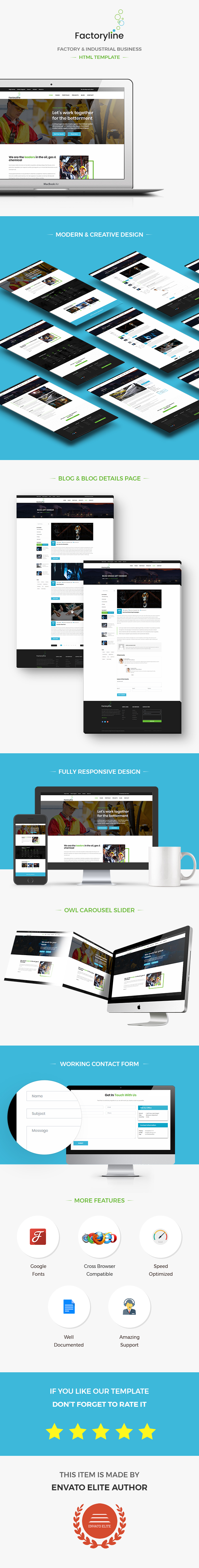 Factoryline - Industrial Business HTML Template - 1