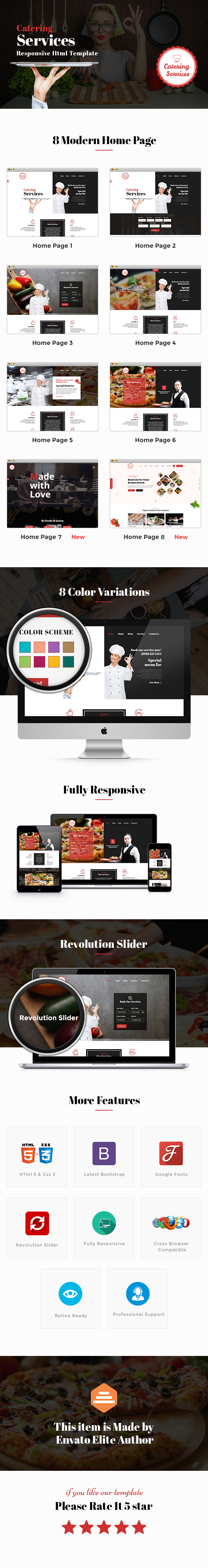 Restaurant and Catering HTML Template - 1