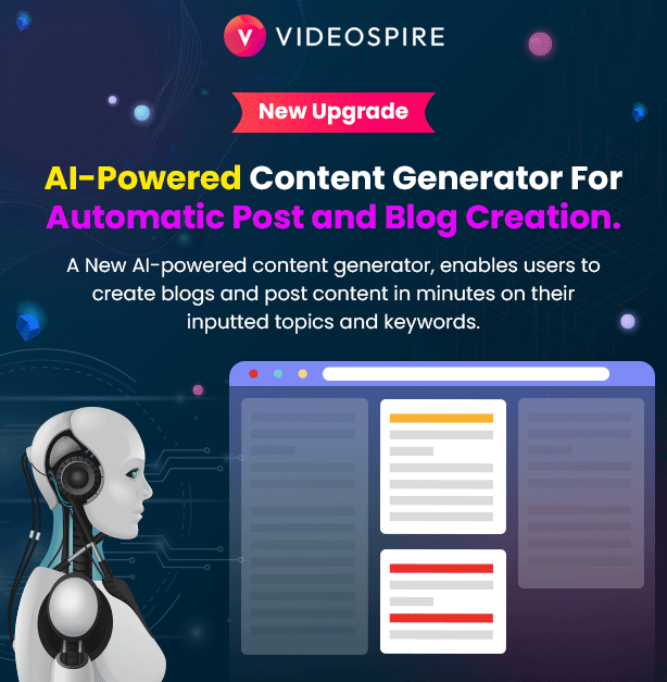Videospire - Video Blog/Vlog Streaming & OTT Platform WordPress Theme with AI Content Generator - 1